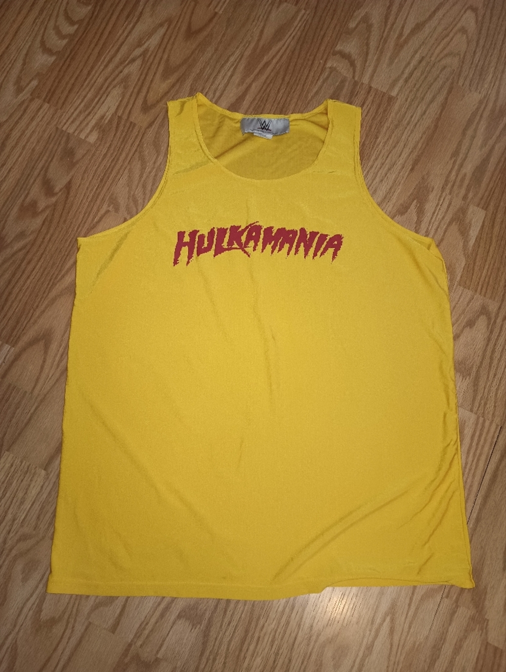 WWE Brand Hulkamania Tank Top. Yellow. Men's L